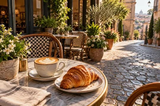 Street café, morning sun cropped to 1080×1920