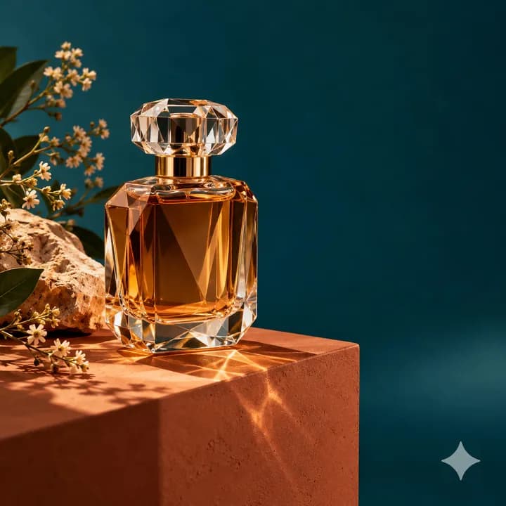 Product shot, dark backdrop with the Gemini sparkle in the corner